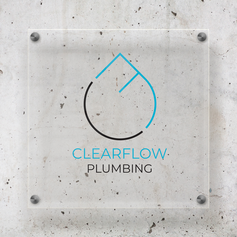 logo design for plumbers by B Creative Graphic Design
