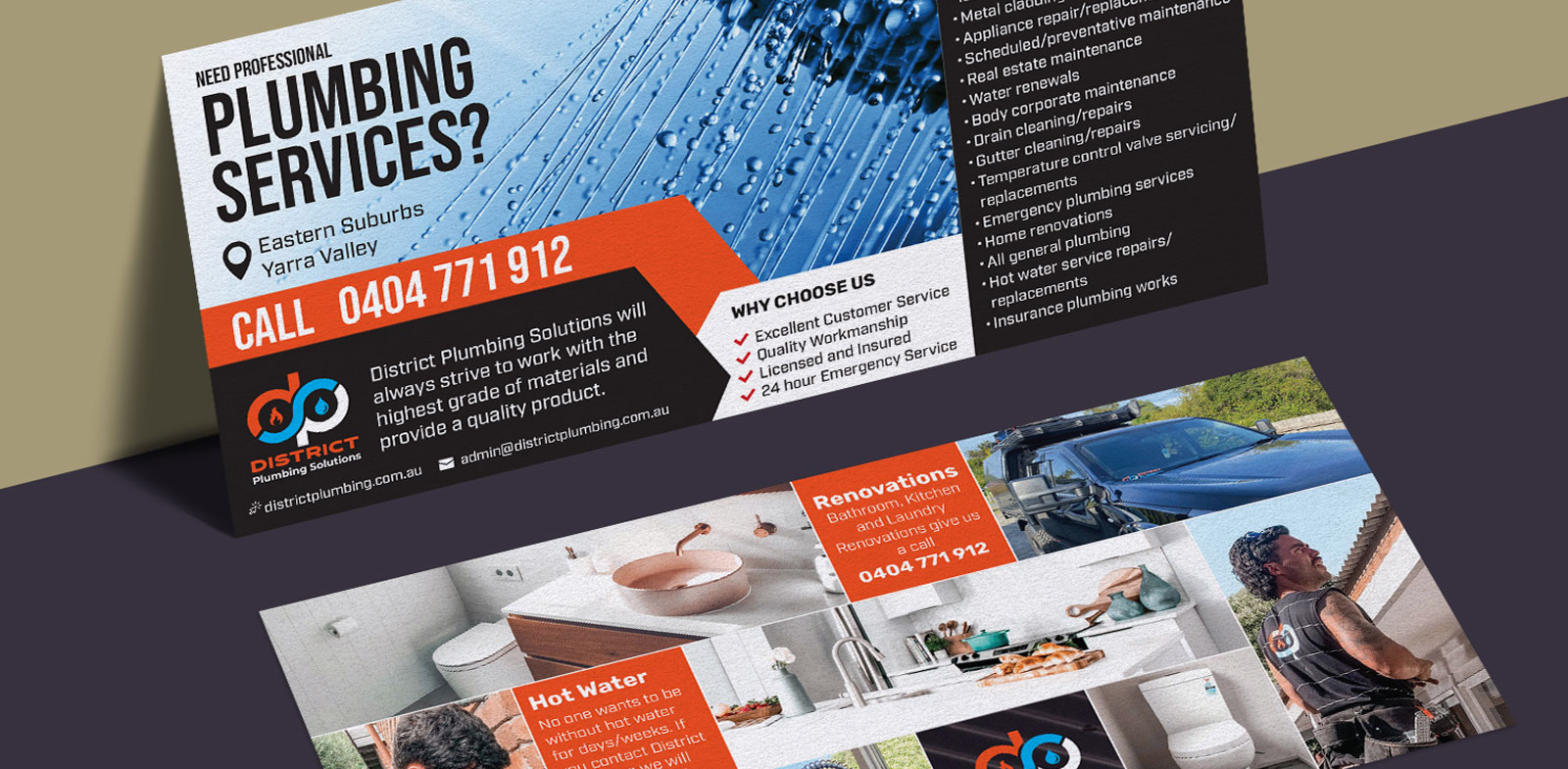 affordable artwork and fliers for trades and small business