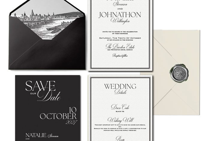 wedding stationery custom made
